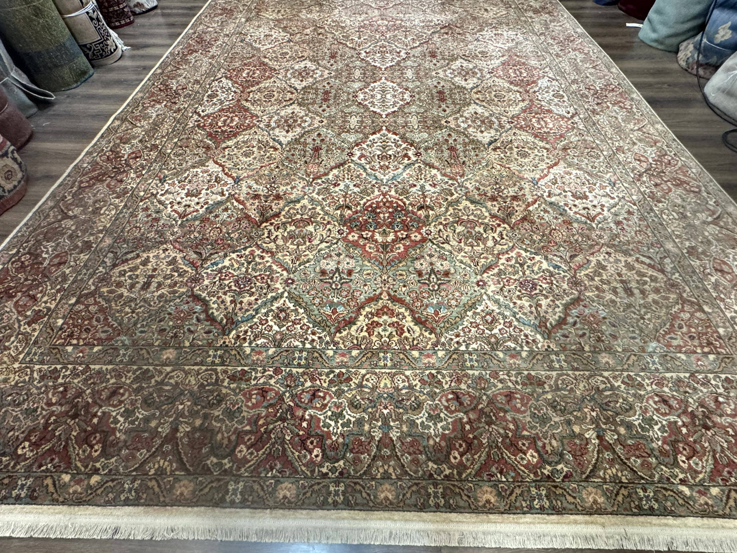 10x14 Karastan Empress Kirman Rug #700/719, Vintage Wool Discontinued Karastan - Nuvé