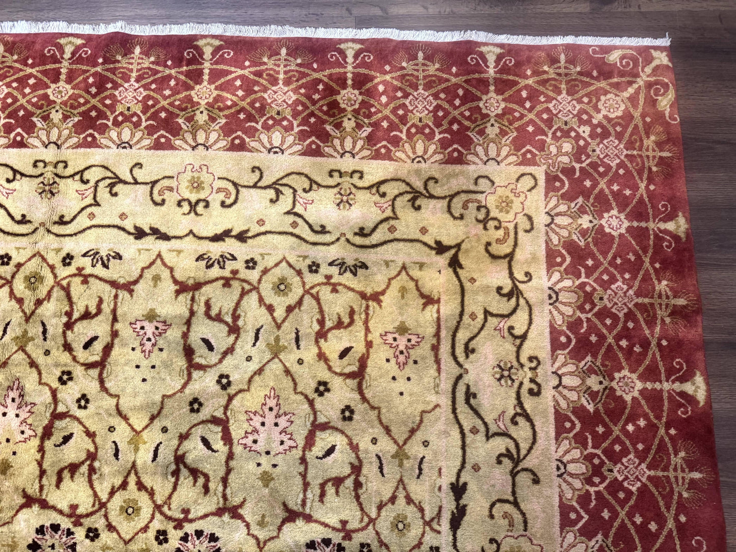 Pak Persian Rug 8x10, Allover Pattern, Gold-Tan, Fine 200 KPSI - Nuvé