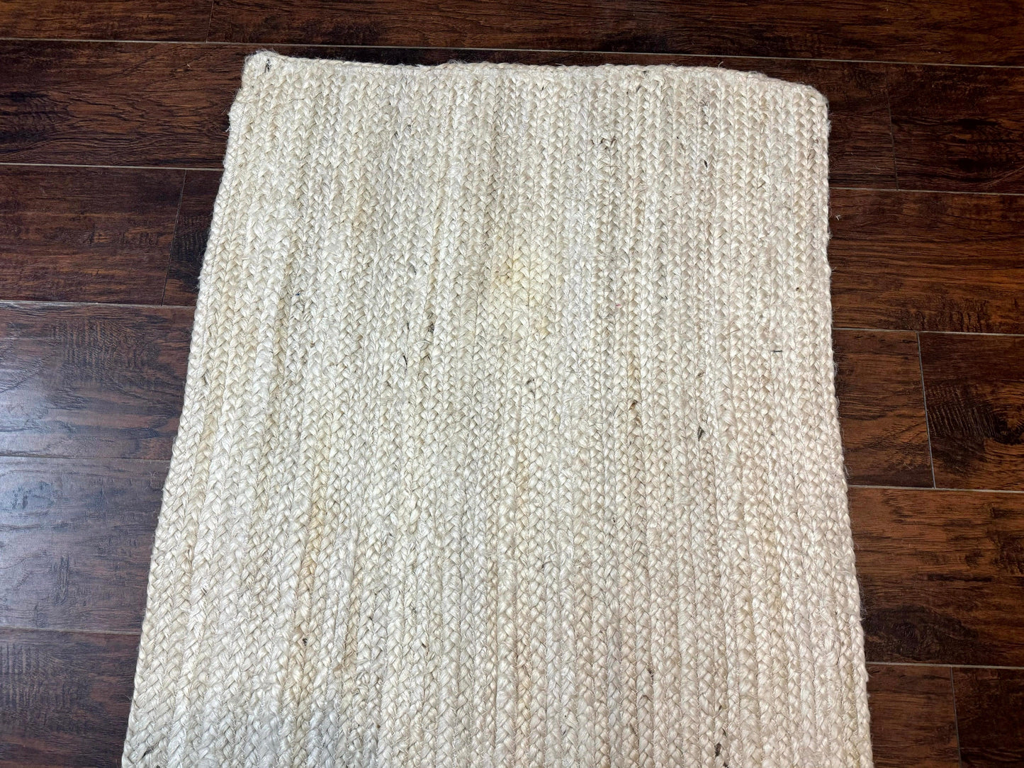 Modern Jute Runner Rug 2.7 x 10, Rug for Hallway or Kitchen, Farmhouse Rug - Nuvé