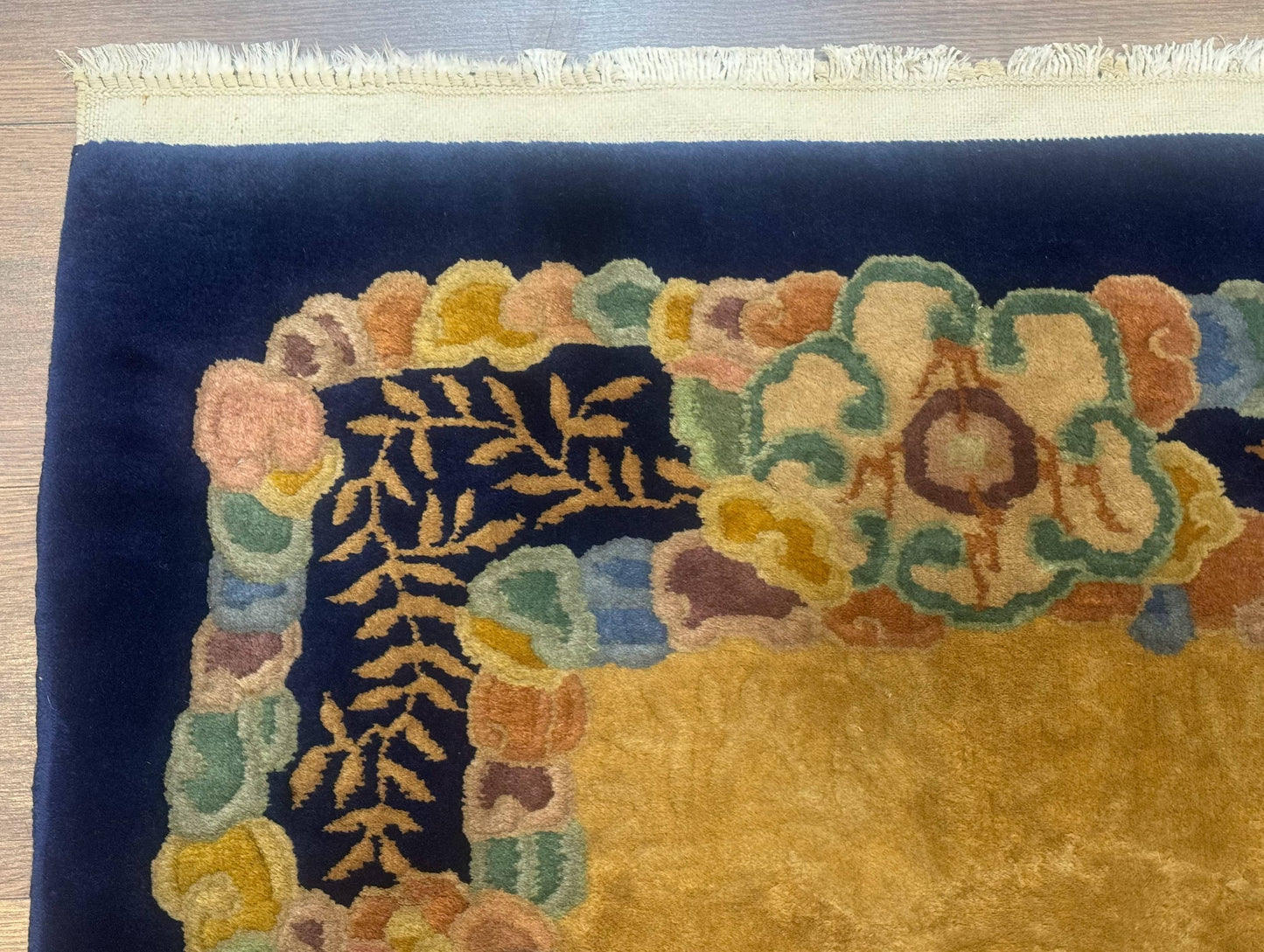 Chinese Wool Rug 3x5, Vintage Carpet, Handmade - Nuvé