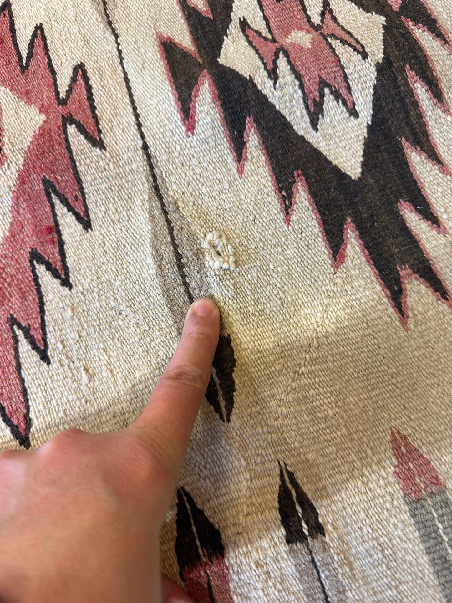 Antique 1880’s Navajo Rug 4’ x 5’ - Nuvé