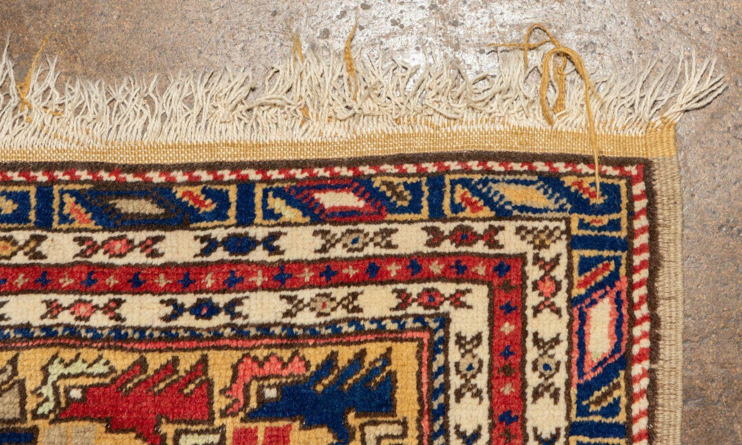 Vintage Turkish Wool Prayer Rug 4x6 - Nuvé
