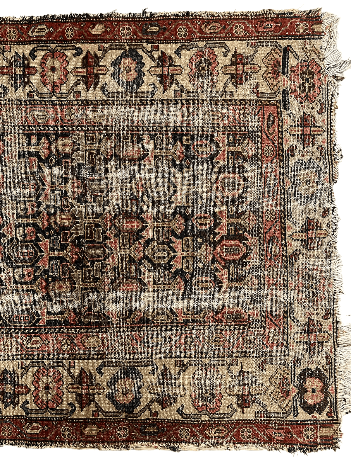 Antique Worn Late 19th Century Persian Rug 3’3” x 6’ - Nuvé