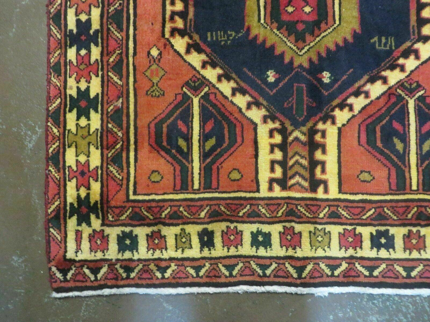 3' 4"X 7' Antique Handmade Turkish Wool Rug Organic #101 - Nuvé