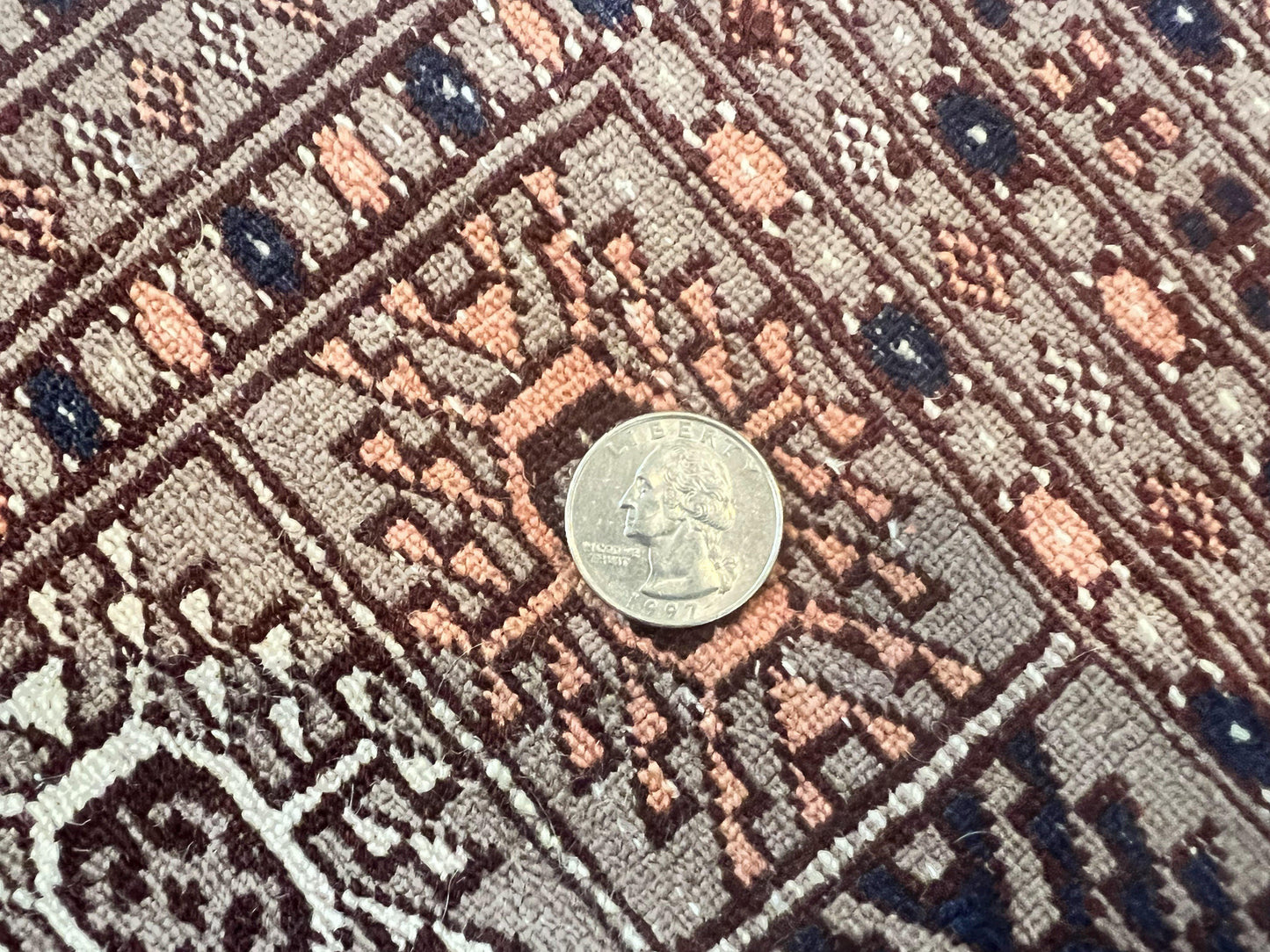 Pakistani Bokhara Turkoman Rug 7x10, Handmade Vintage Wool Carpet, Brown-Red - Nuvé