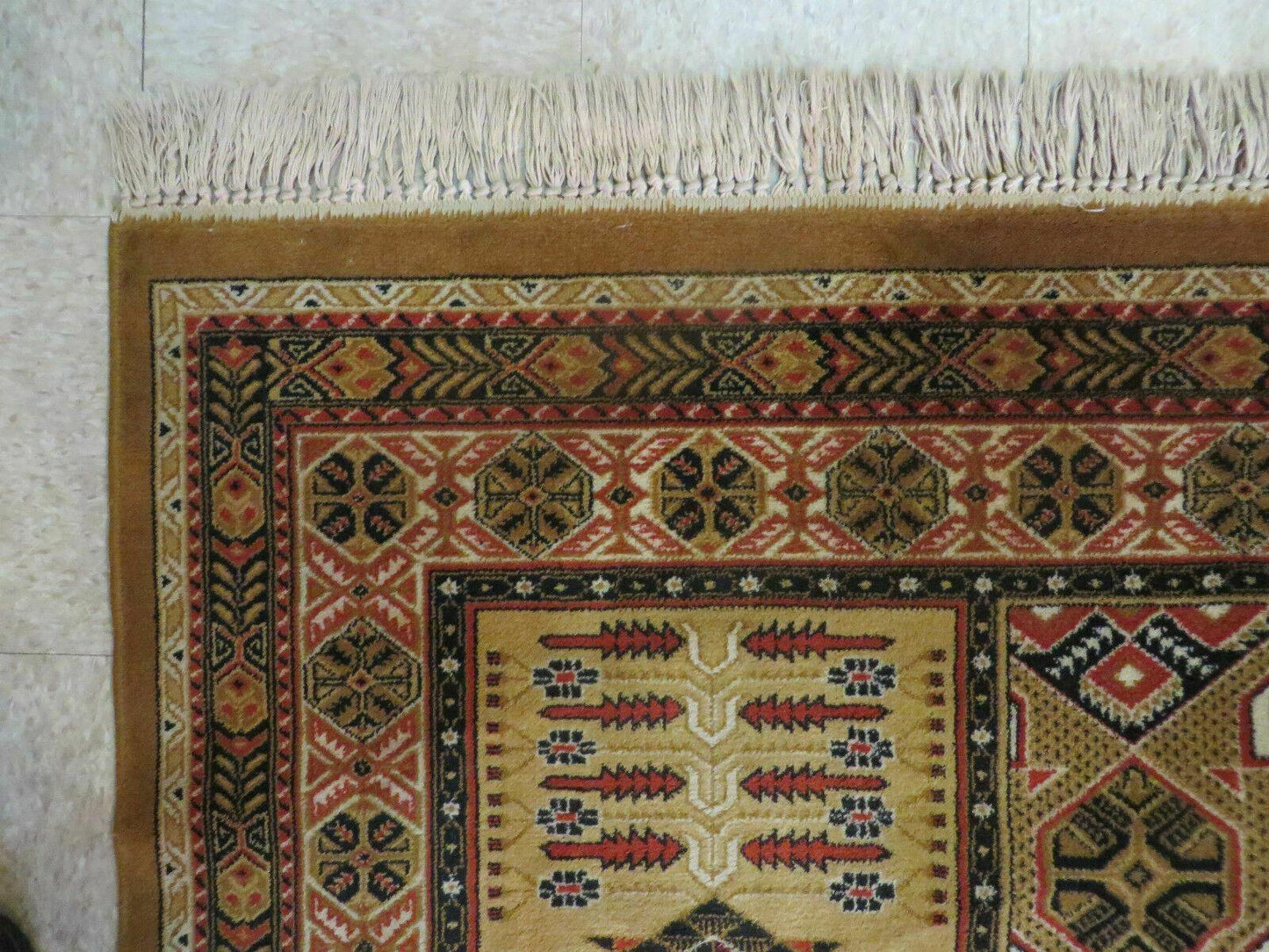 Couristan Rug 10x14, Large Belgium Power Loomed Wool Carpet 10 x 14 ft, Brown Tan Cream Oriental Rug, Living Room Rug, Large Area Rug - Nuvé