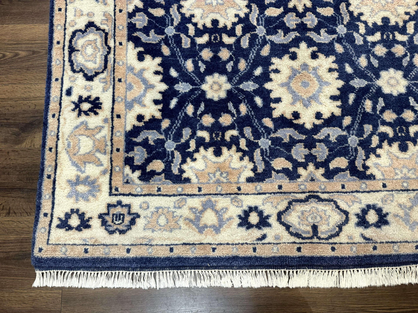 Blue and Beige Indian Rug, Indo Persian Carpet - Nuvé