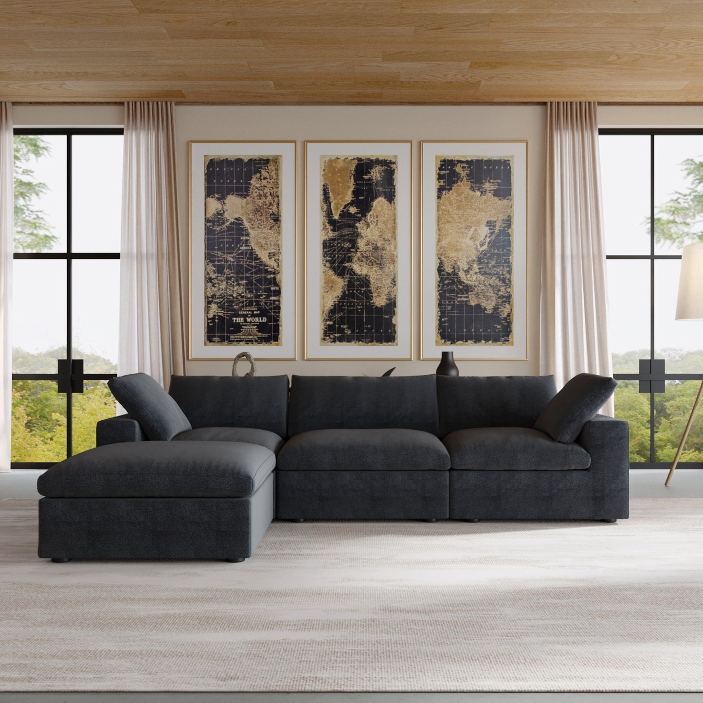 Nuvé® Solace Modular Bouclé Cloud Sofa