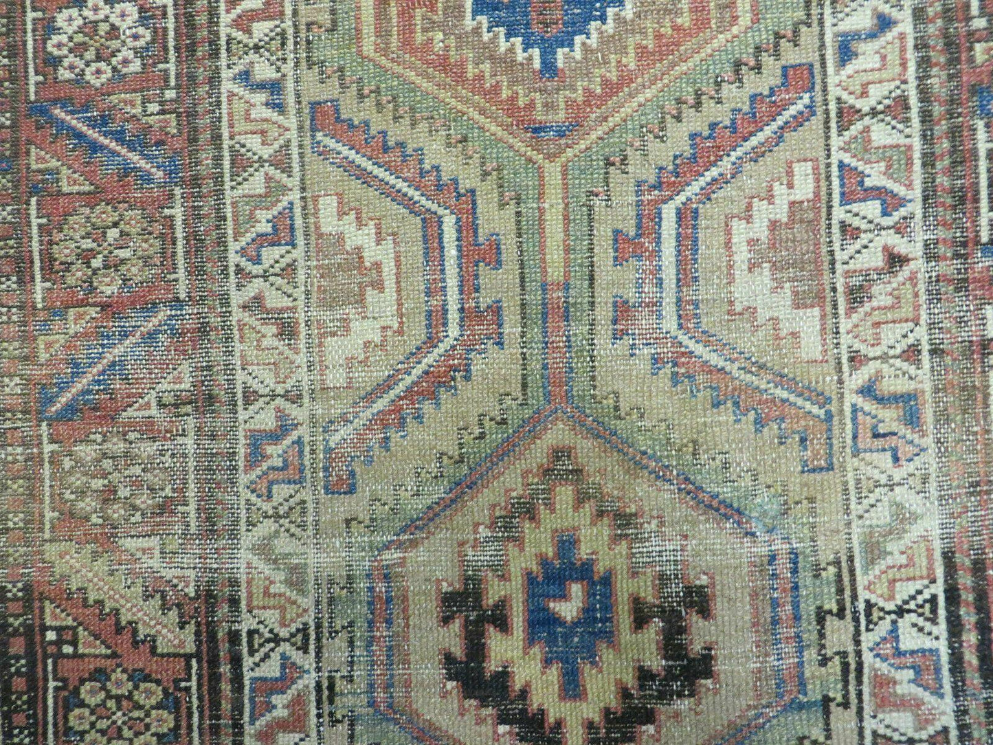 3'4" X 12' Antique Hand Made Turkish Wool Rug Runner Carpet Camel Hair Nice - Nuvé