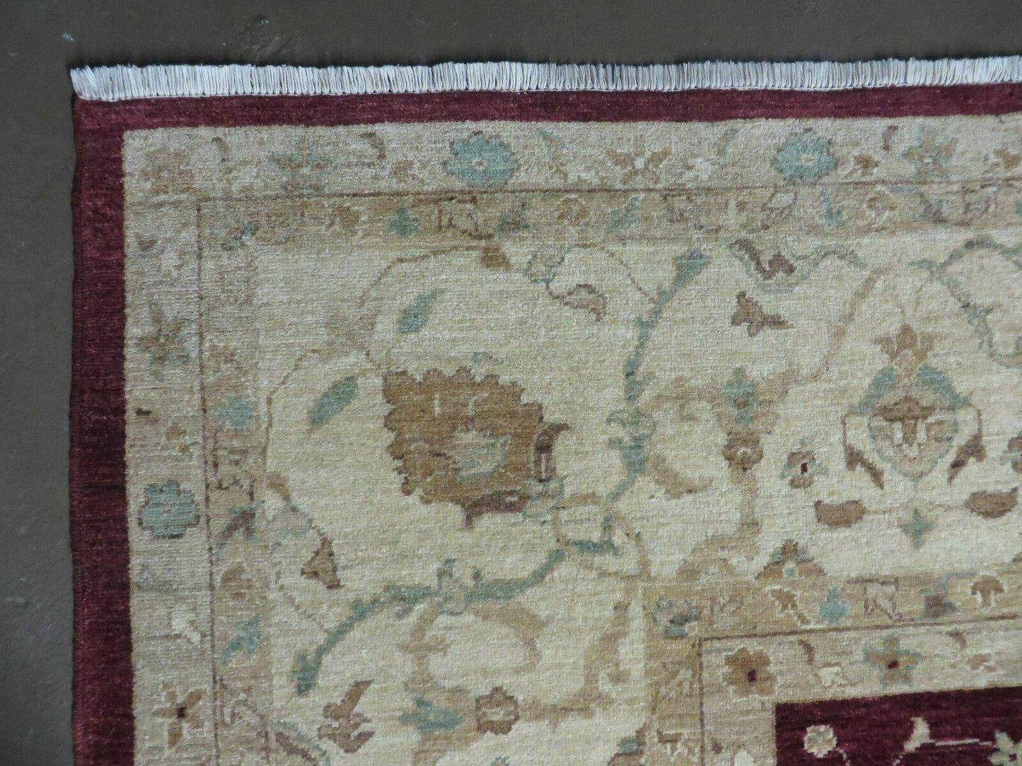 10' X 14' Vintage Handmade PESHAVAR CHOBI Pakistani Agra Wool Carpet Nice - Nuvé