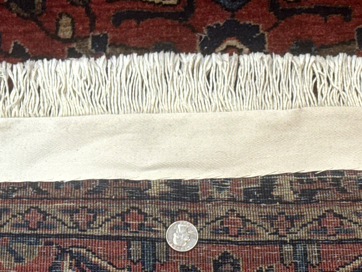 Small Red Persian Sarouk Rug 2.7 x 4.9, Floral, Antique - Nuvé