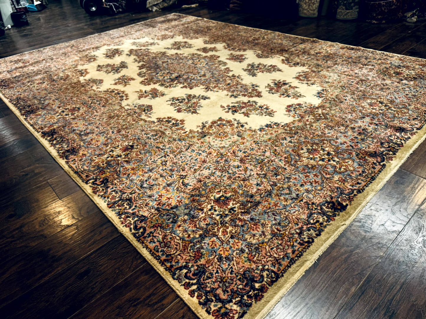 Karastan Kirman Rug #781, Antique Karastan Oriental Carpet 8.8 x 12, Wool Area Rug, Original Collection 700 Series, Rare Discontinued - Nuvé