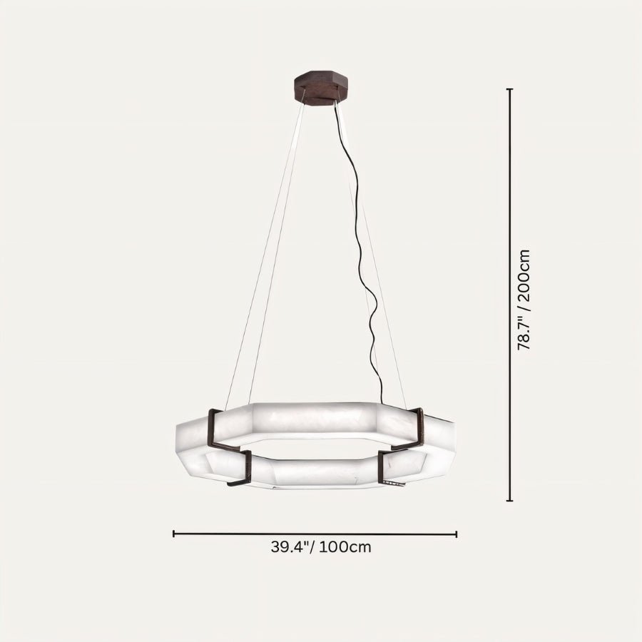 Belos Alabaster Chandelier - Nuvé