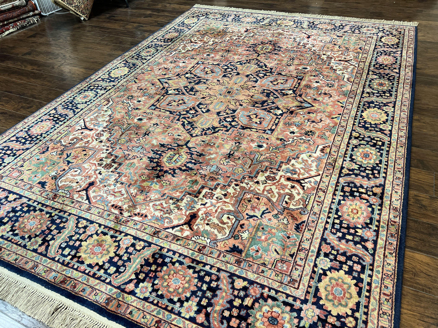 Karastan Rug 8.8 x 12, Karastan Heriz #726, Wool Pile Karastan Area Rug, Rare Hard to Find, Original 700 Series - Nuvé