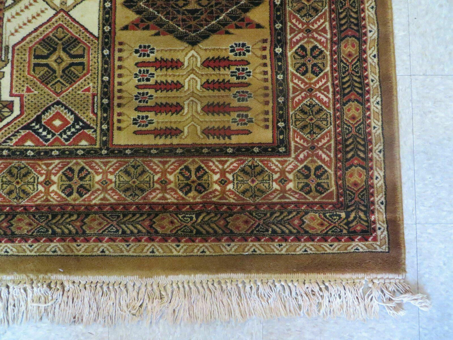 Couristan Rug 10x14, Large Belgium Power Loomed Wool Carpet 10 x 14 ft, Brown Tan Cream Oriental Rug, Living Room Rug, Large Area Rug - Nuvé