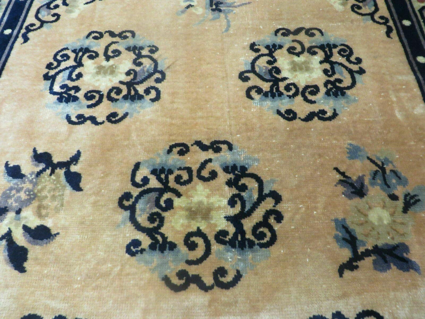 4' X 6' Antique Handmade Fine Knotted Peking Chinese Wool Rug Amiri Salmon - Nuvé