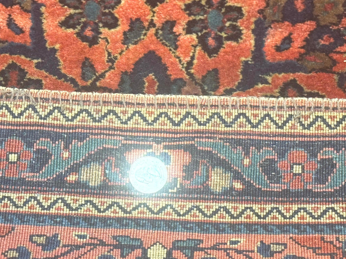 Antique Persian Sarouk Rug 2x4, Red, Fine 260 KPSI - Nuvé