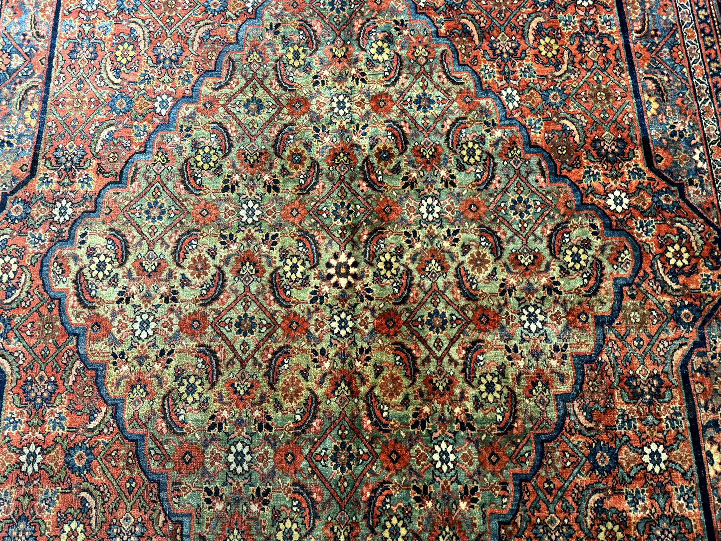 Antique Persian Bijar Rug 7x15 - Nuvé