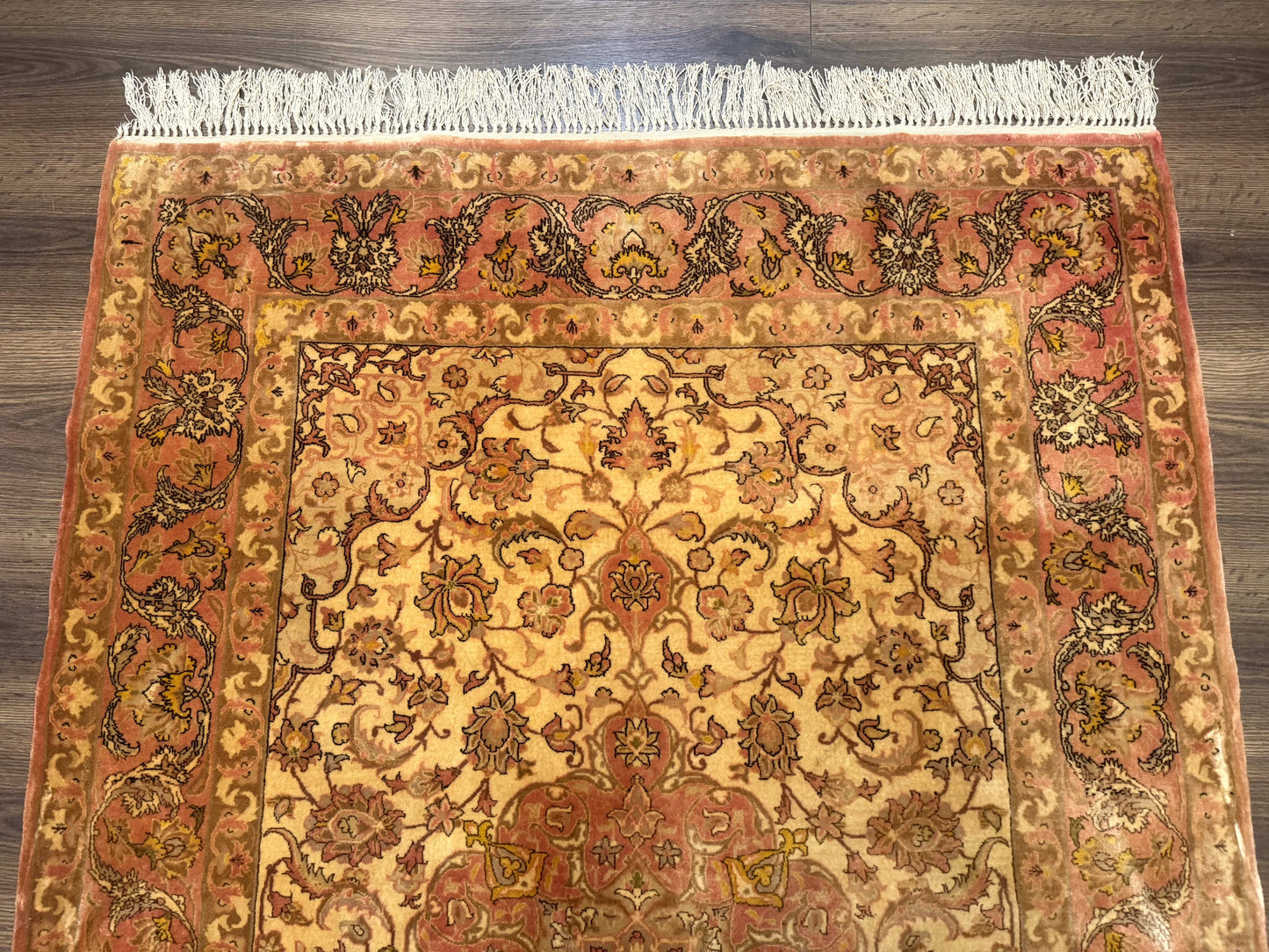 Persian Isfahan Rug 3x5 Fine 550 KPSI Kork Wool on Silk - Nuvé