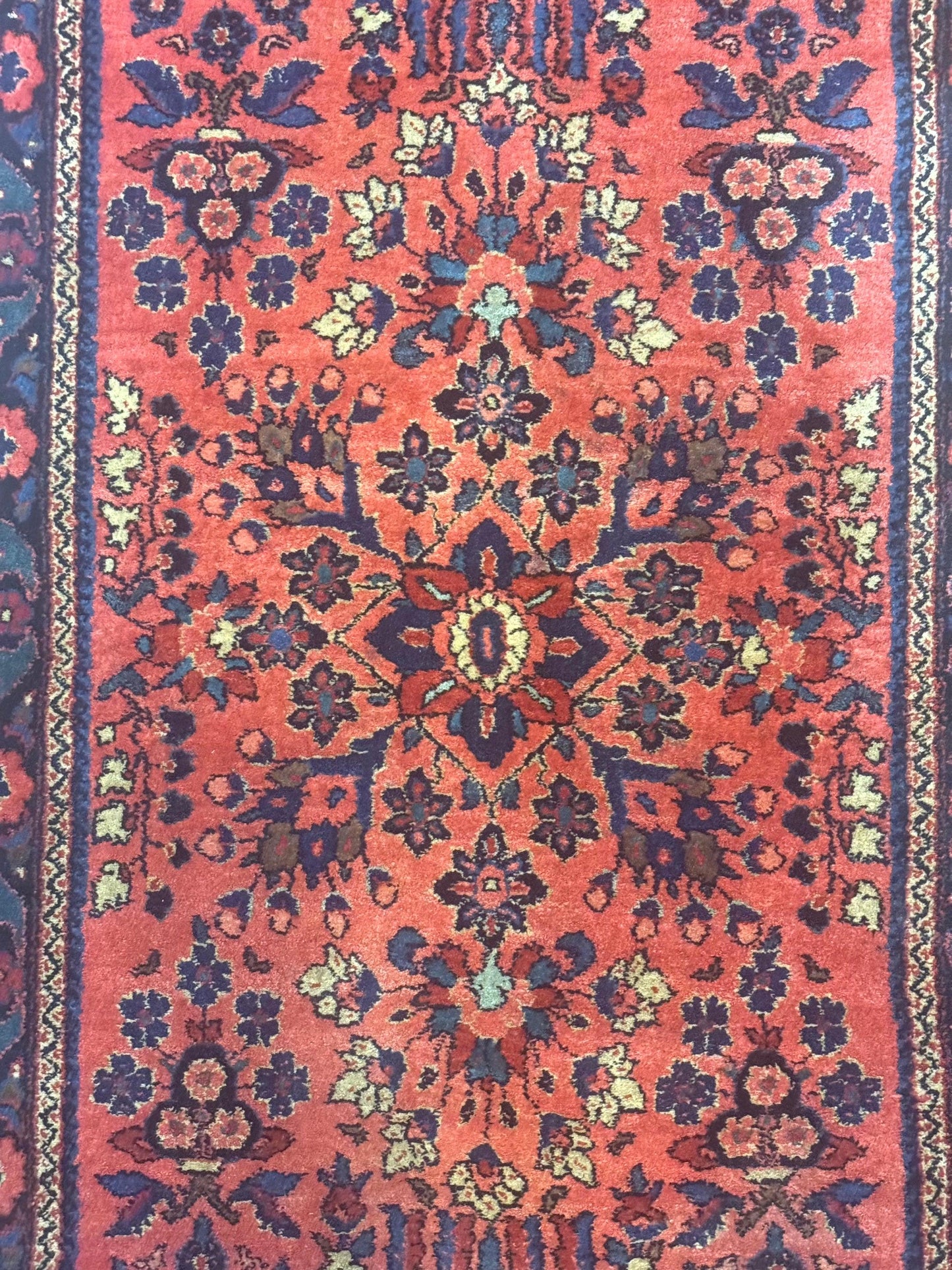 Antique Persian Sarouk Rug 2x4, Red, Fine 260 KPSI - Nuvé