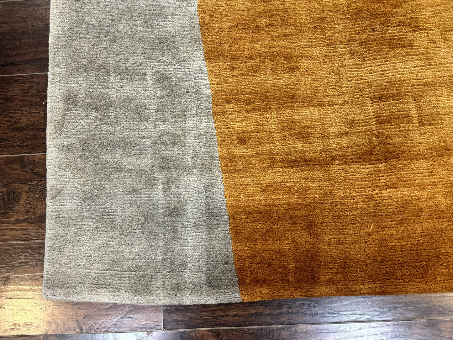 Modern Tibetan Rug 9x10, Wool Handmade Tibetan Area Rug, Abstract Multicolor - Nuvé