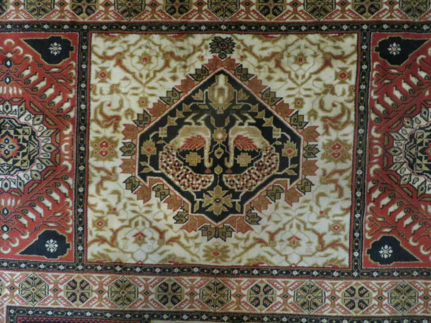 Couristan Rug 10x14, Large Belgium Power Loomed Wool Carpet 10 x 14 ft, Brown Tan Cream Oriental Rug, Living Room Rug, Large Area Rug - Nuvé