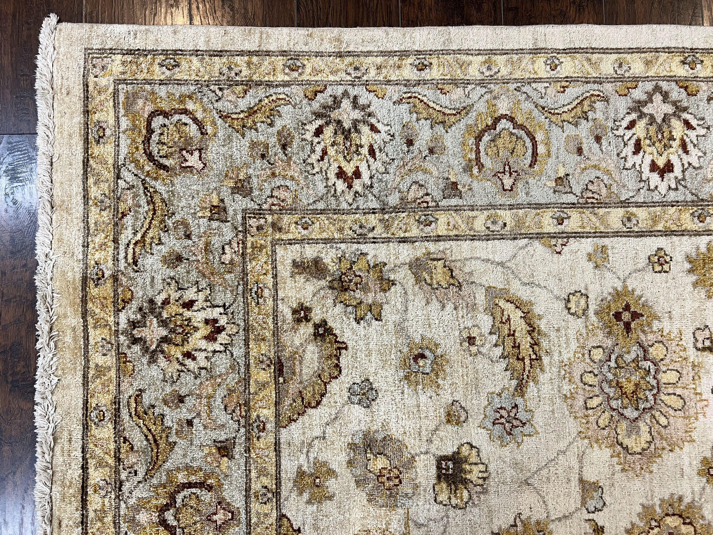 Peshawar Rug 8x10, Oushak Rug, Neutral Colors Hand Knotted Farmhouse Rug - Nuvé