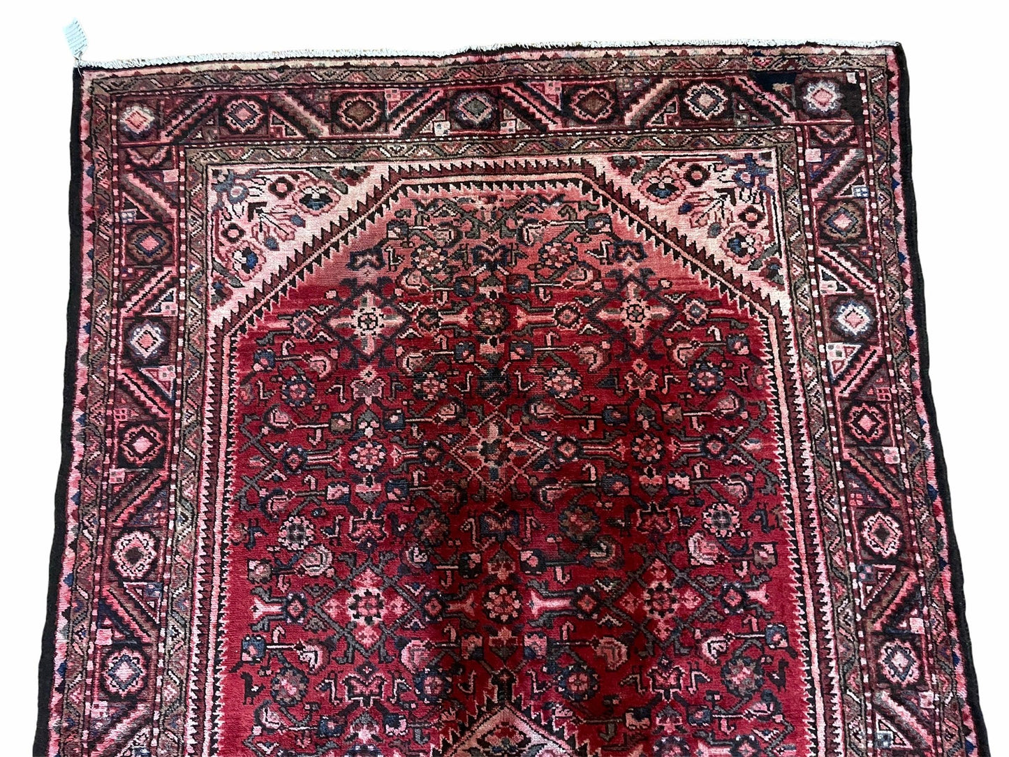 5.5 X 10 Antique Handmade Wool Tribal Gallery Rug All Over Red Runner Corridor - Nuvé