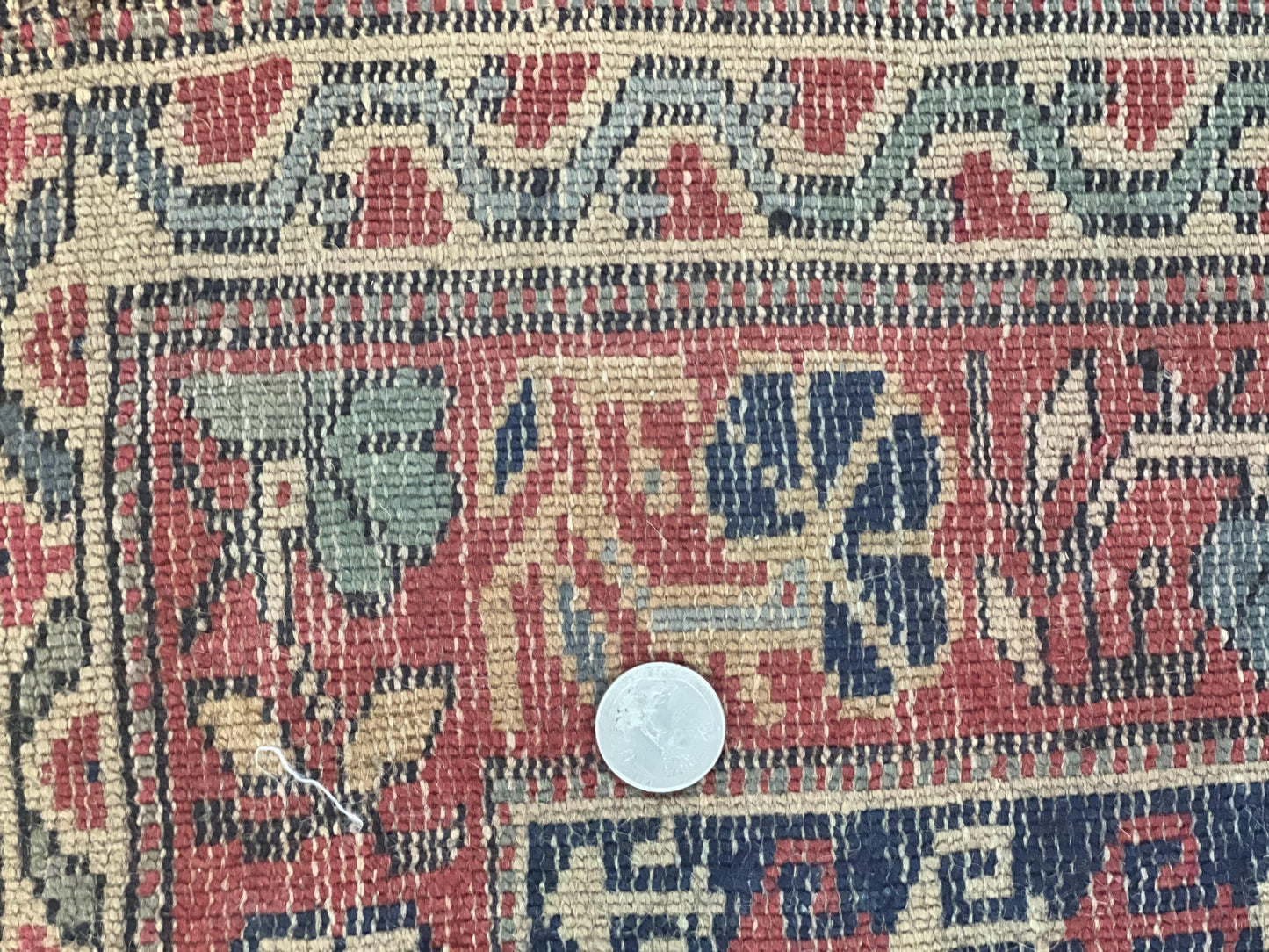 Antique Turkish Sparta Rug 3x4, Geometric Caucasian Pattern, Vintage Handmade Tribal Wool Carpet - Nuvé