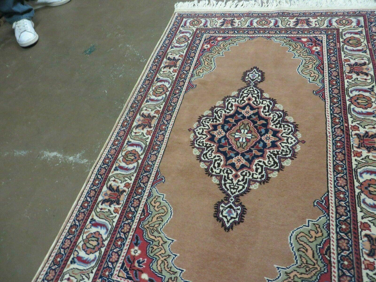 3' X 4' Vintage Handmade Turkish Kayseri Wool Cotton Rug Carpet Camel Hair Nice