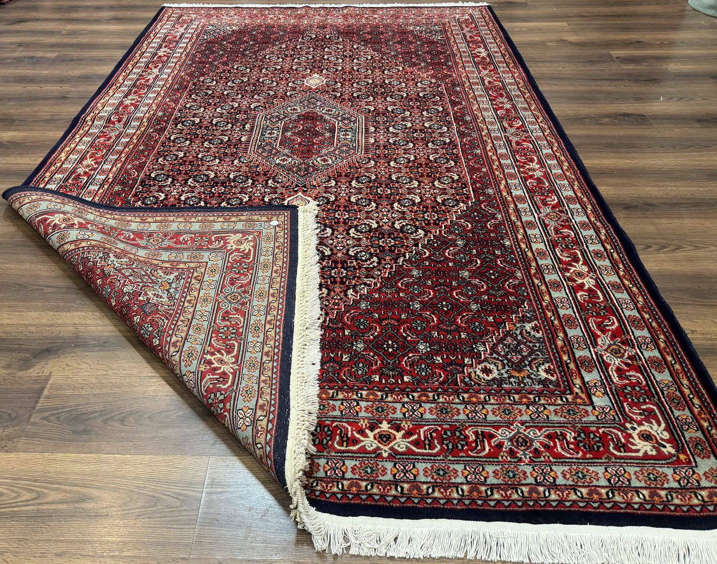 Indo Persian Bijar Rug 6x9, Hand Knotted Wool Carpet - Nuvé