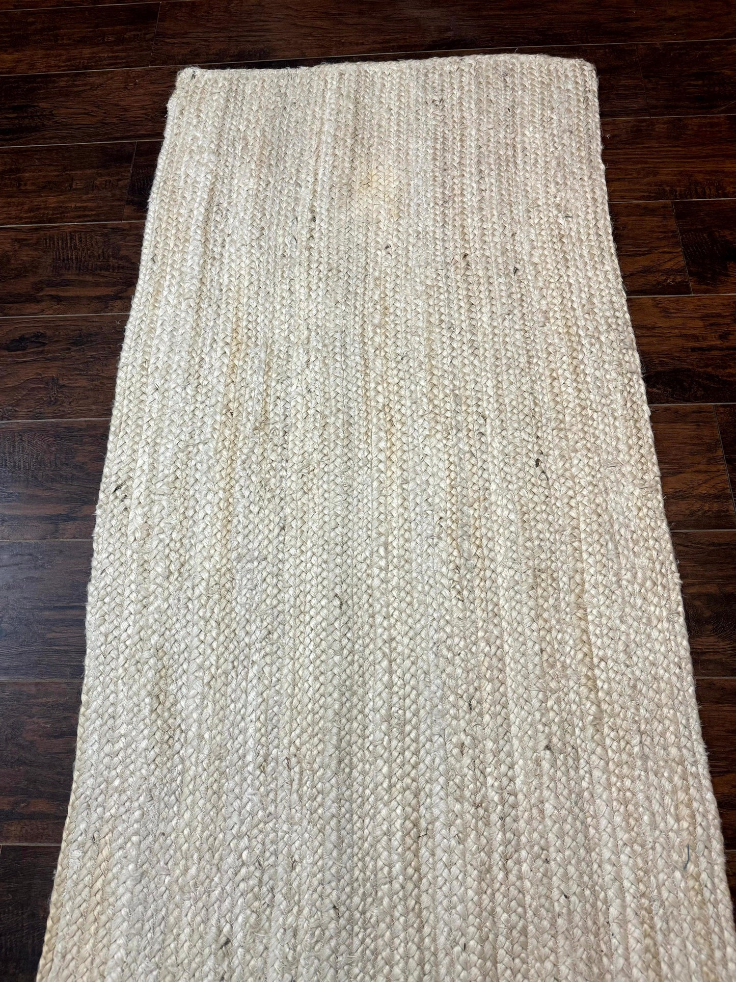 Modern Jute Runner Rug 2.7 x 10, Rug for Hallway or Kitchen, Farmhouse Rug - Nuvé