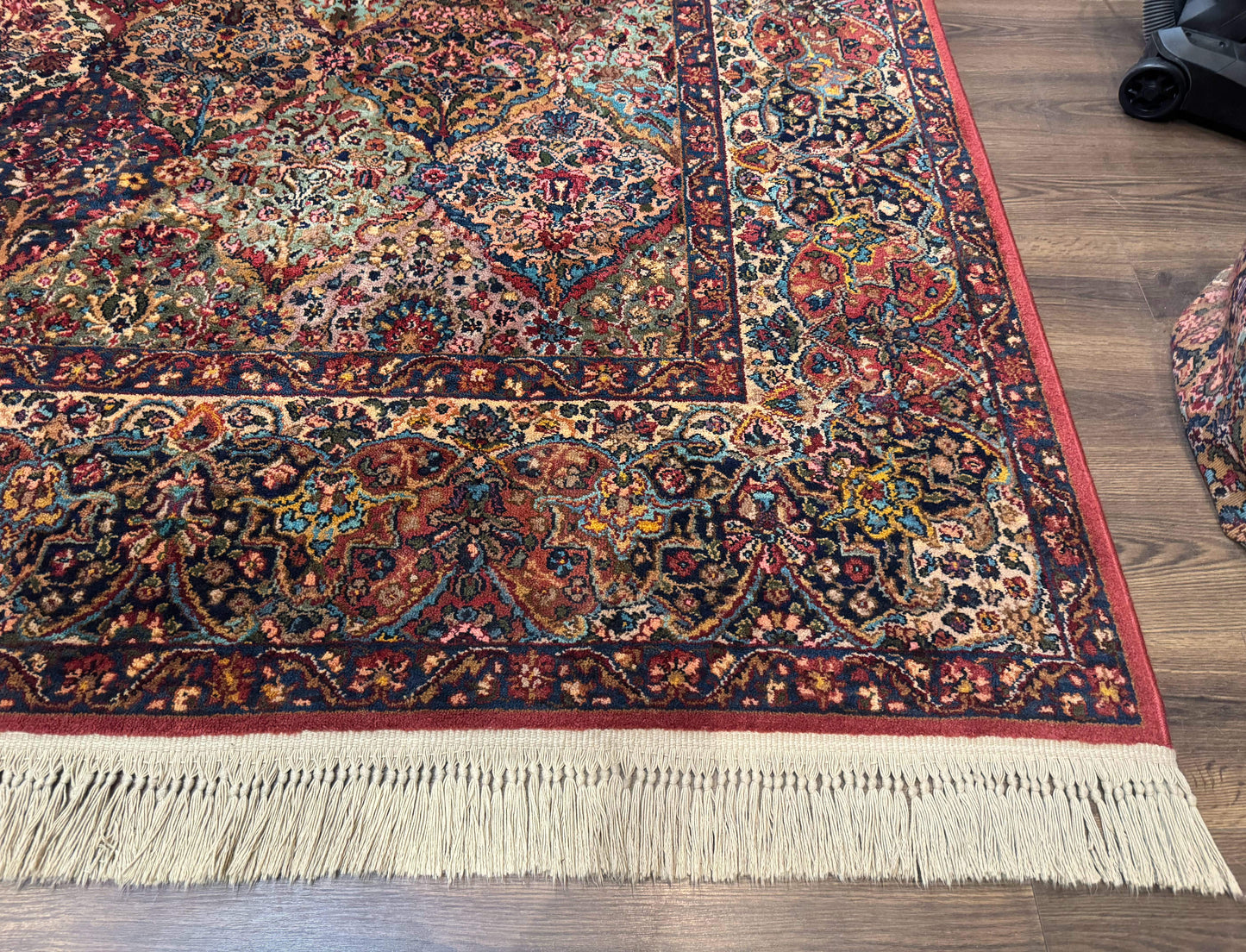Karastan Rug 8.8 x 10.6, Multicolor Panel Kirman Rug #717, Original 700 Series, Wool - Nuvé