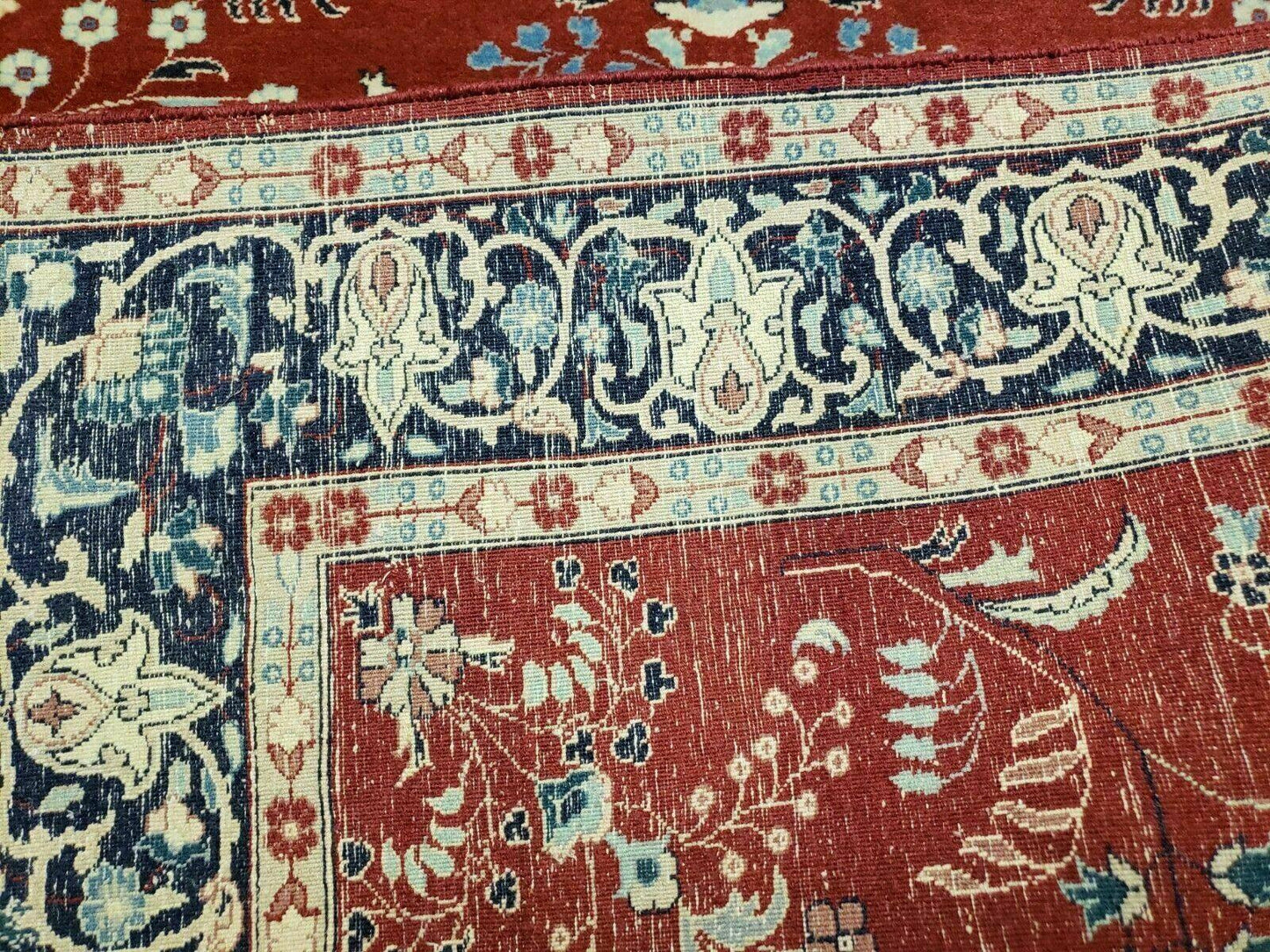 4' X 6' Vintage Handmade Pakistani Rug Highly Detailed Red - Nuvé