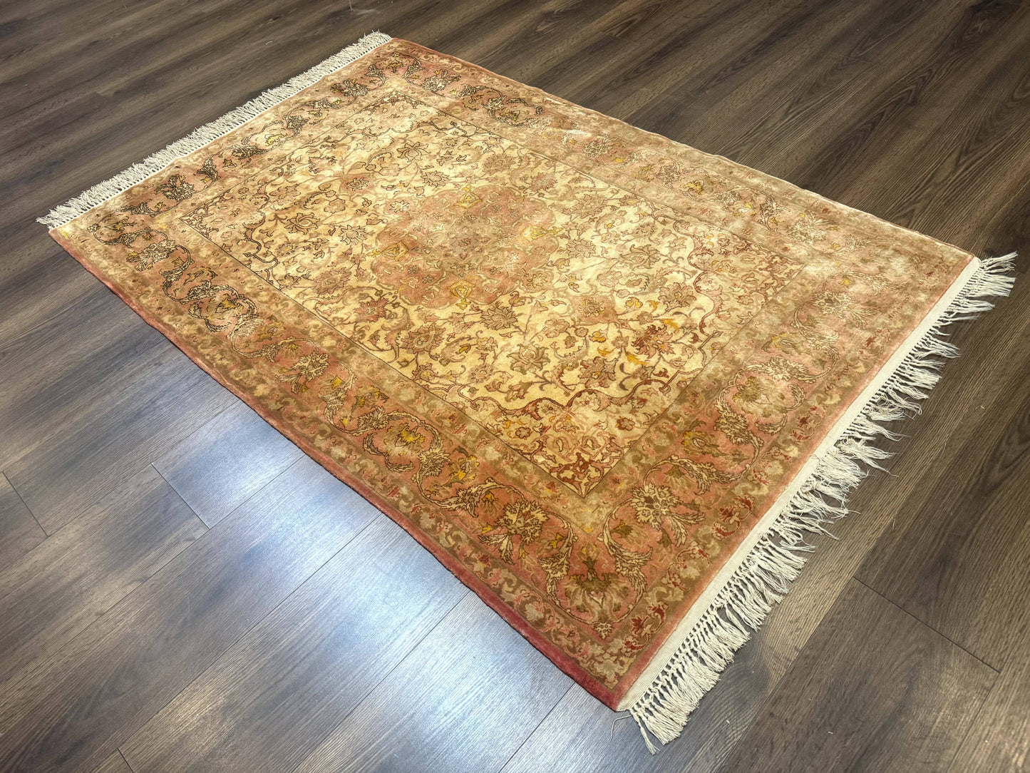 Persian Isfahan Rug 3x5 Fine 550 KPSI Kork Wool on Silk - Nuvé