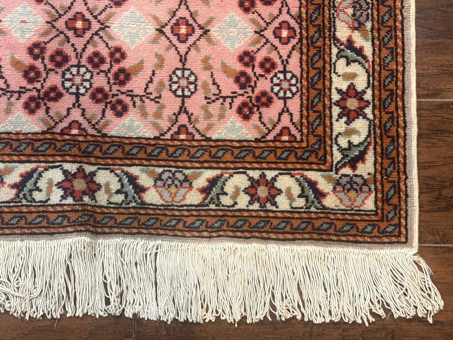 Turkish Sivas Rug 3x4, Pink, Handmade, Wool, Vintage - Nuvé