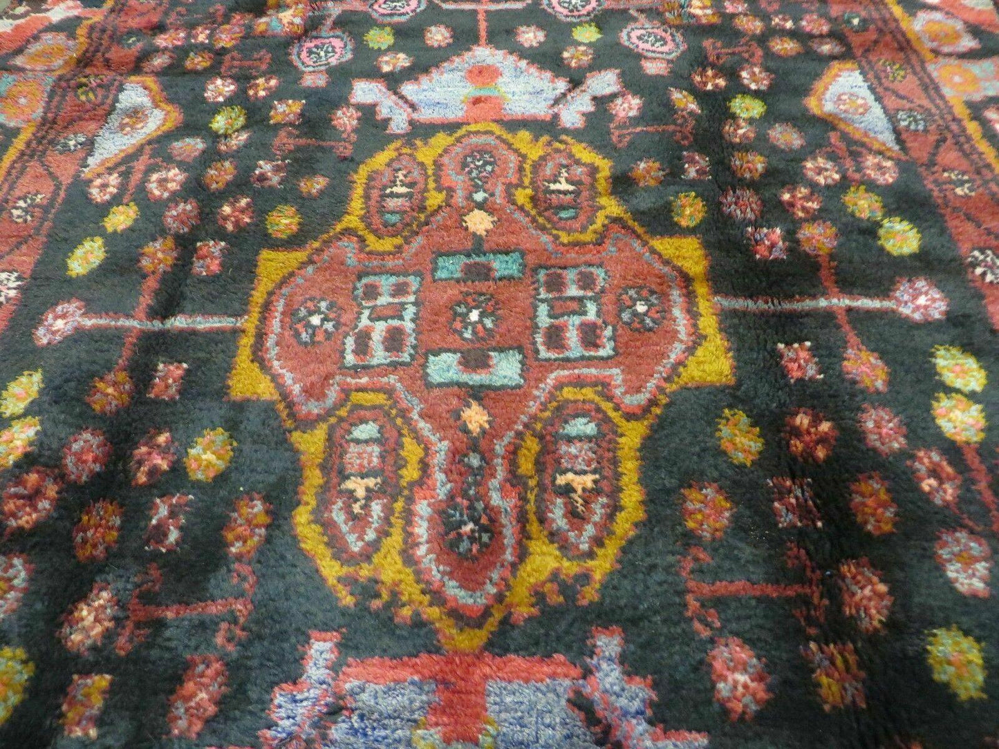 4' X 10' Antique Handmade Tribal Turkish Oriental Floral Wool Rug Organic Nice - Nuvé