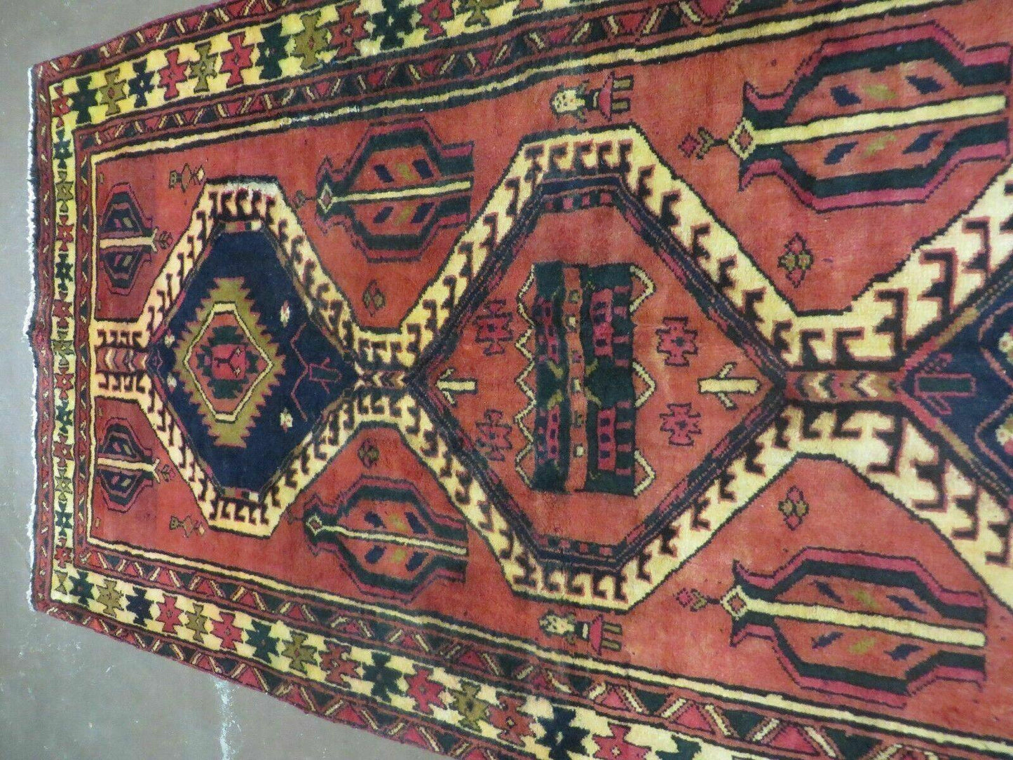 3' 4"X 7' Antique Handmade Turkish Wool Rug Organic #101 - Nuvé