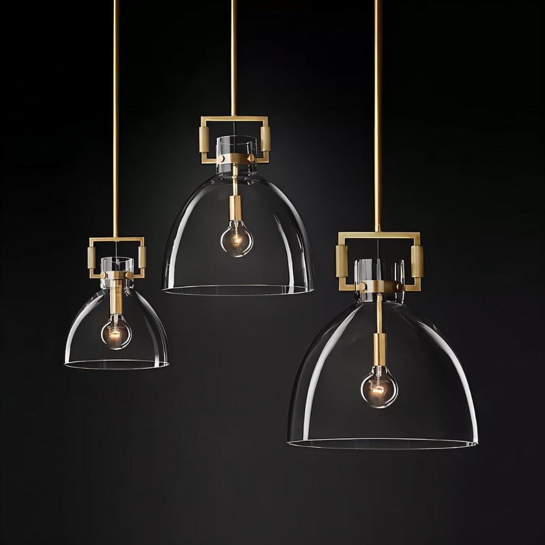 Modern Dennise Pendant Light by Residence Supply featuring a sleek metallic finish and stylish hanging design.