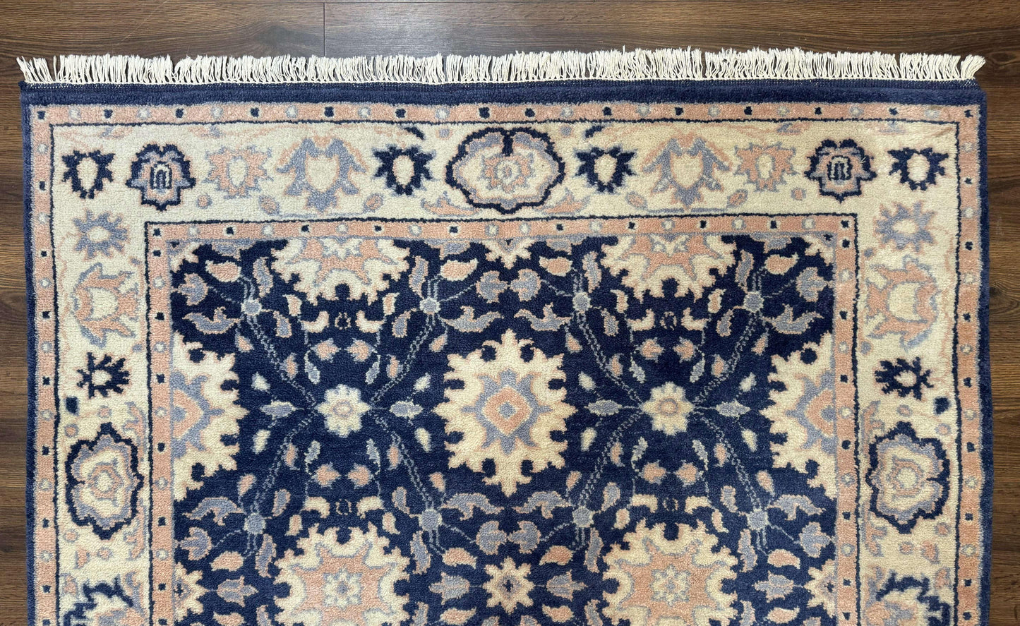 Blue and Beige Indian Rug, Indo Persian Carpet - Nuvé