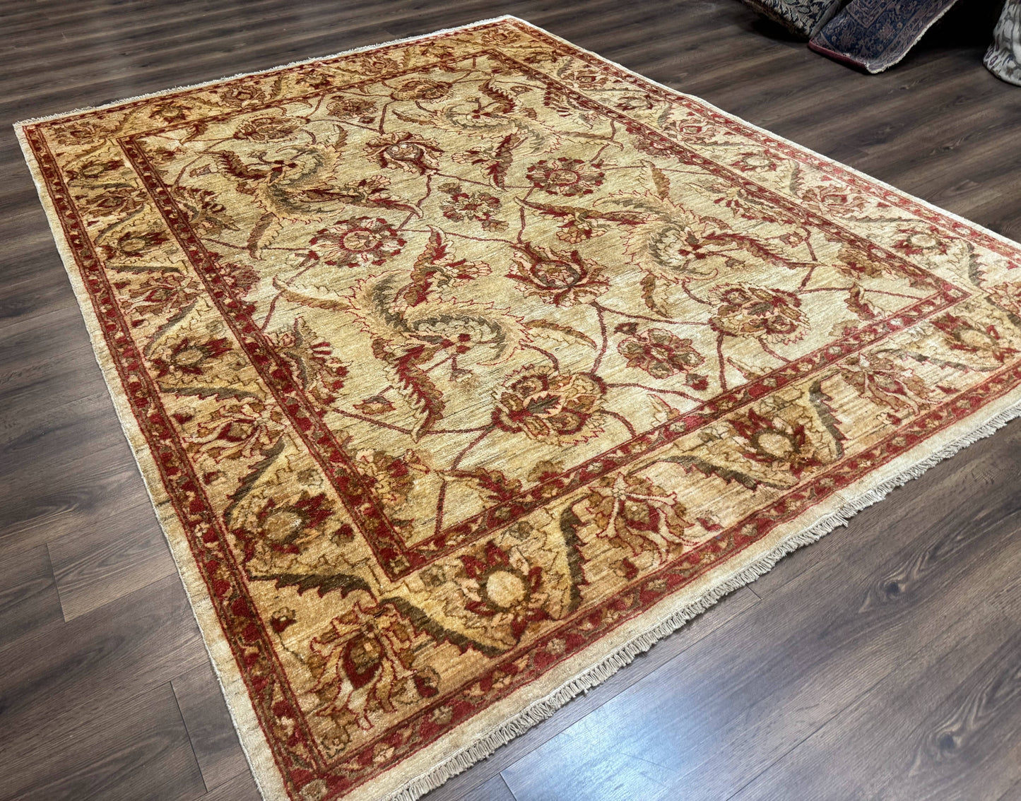 Indian Mahal Rug 7x9, Traditional Wool Carpet - Nuvé