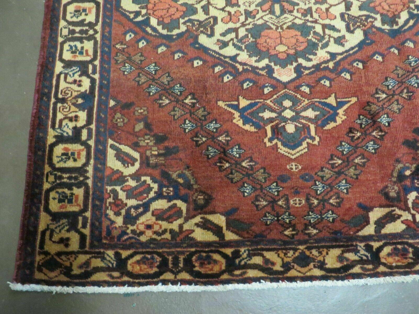 4' X 7' Antique 1920 Handmade Turkish Medallion Wool Rug Veg Dye Nice - Nuvé