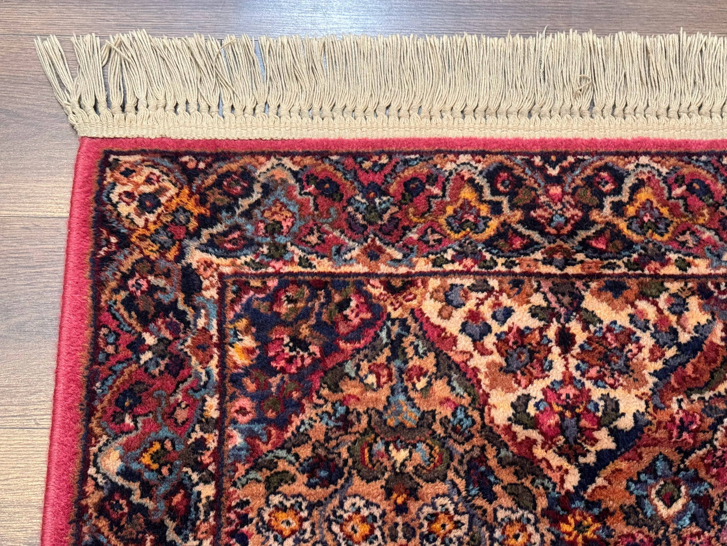 Karastan Rug 3x5 Multicolor Panel Kirman #717, Original 700 Series, Wool Pile, Discontinued - Nuvé