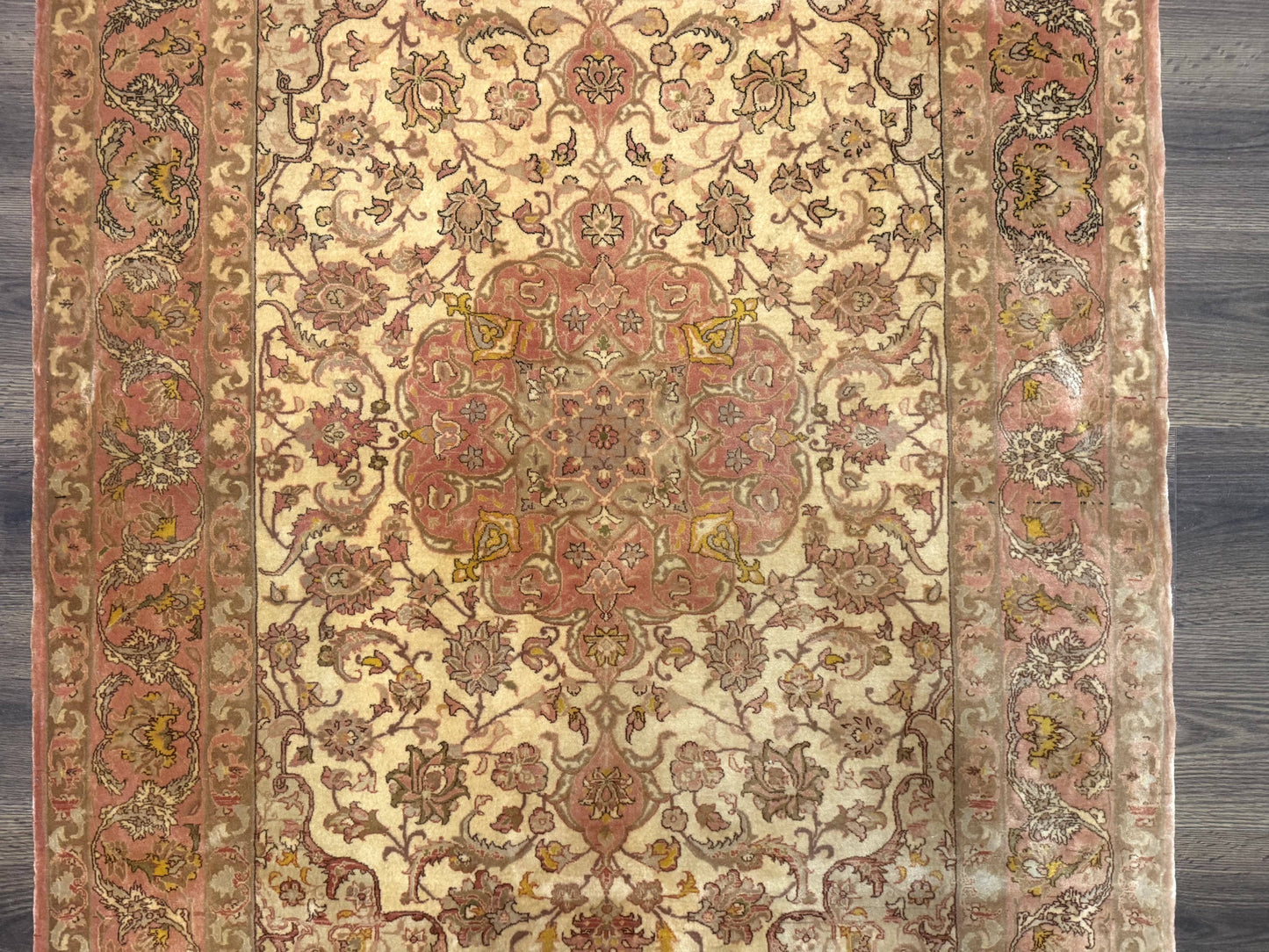 Persian Isfahan Rug 3x5 Fine 550 KPSI Kork Wool on Silk - Nuvé