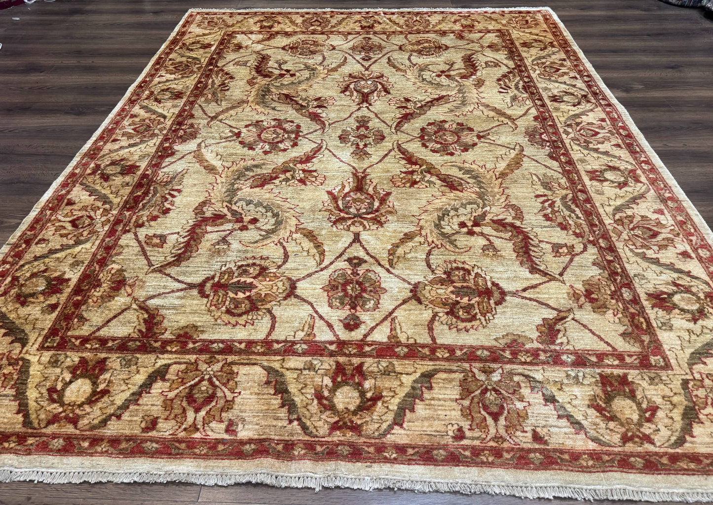 Indian Mahal Rug 7x9, Traditional Wool Carpet - Nuvé