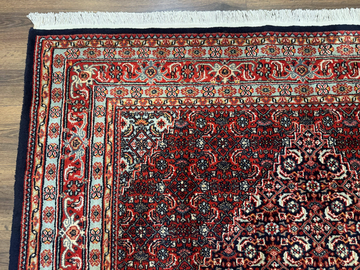 Indo Persian Bijar Rug 6x9, Hand Knotted Wool Carpet - Nuvé