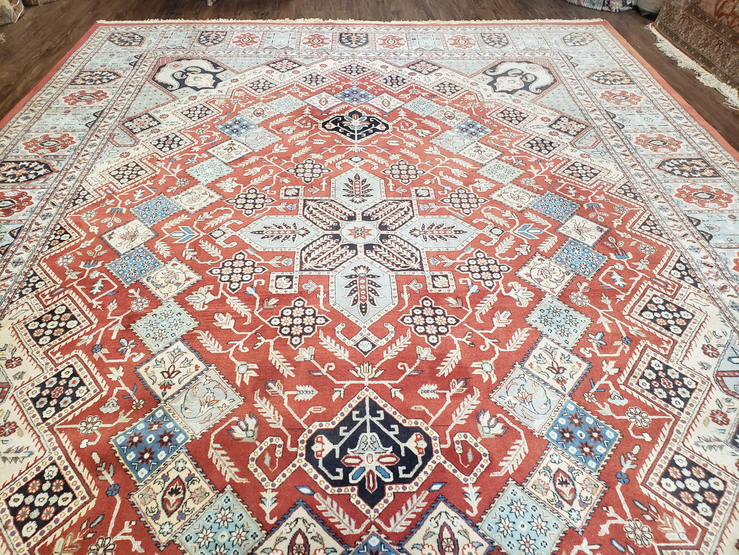 8 x11 Top Quality Veg Dye Turkish Carpet Decorative Handmade Geometric Area Rug - Nuvé