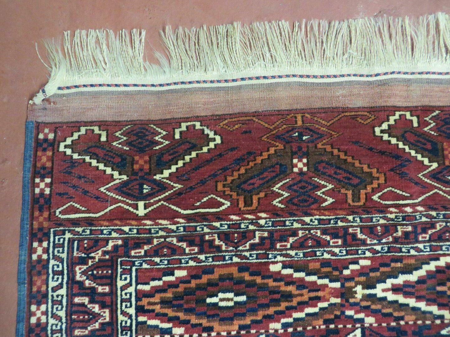 4' X 8' Antique Handmade Russian Bokhara Turkoman Yamud Wool Rug Carpet Nice - Nuvé