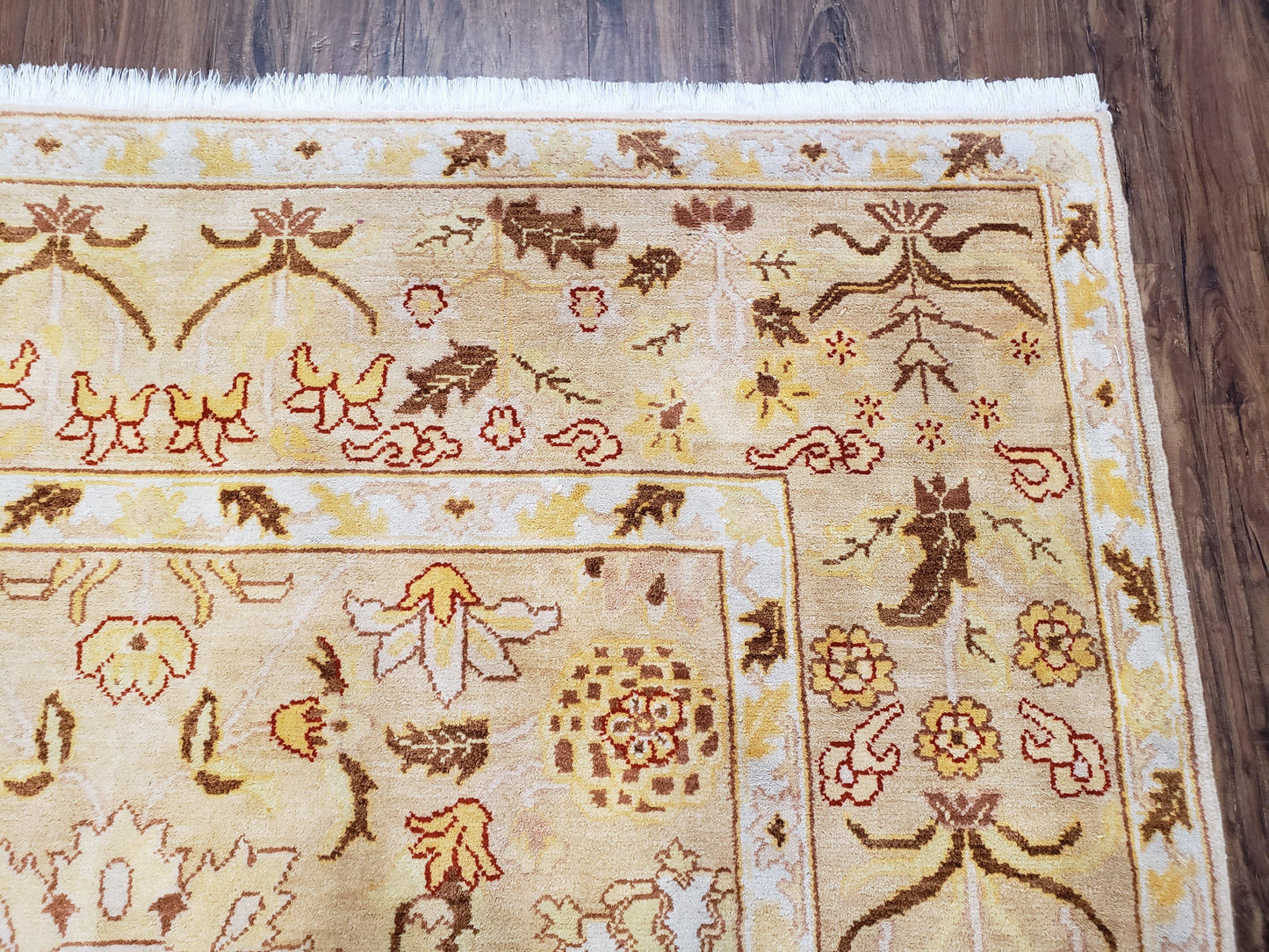 Vintage Turkish Oushak Area Rug 6x9, Wool Hand-Knotted - Nuvé