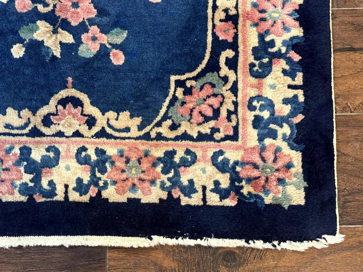 Chinese Rug 3x6, Peking Rug, Blue Chinese Wool Rug, Fete Rug - Nuvé